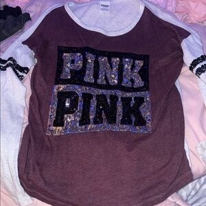 PINK bling long sleeve size S